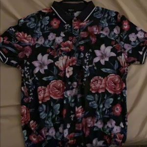 Forever 21 floral polo